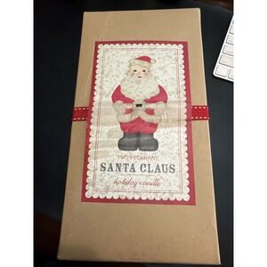 Two's Company Santa Clause Holiday Candle Figure Candle